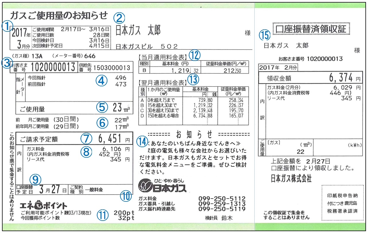 口座 振替 ニチガス